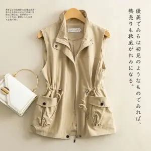 캐주얼 나시 봄가을 야상 여자조끼 쇼트 조끼 원템3