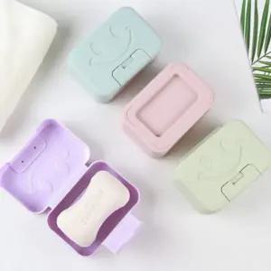 여행용 수영장 휴대용 스마일 비누케이스