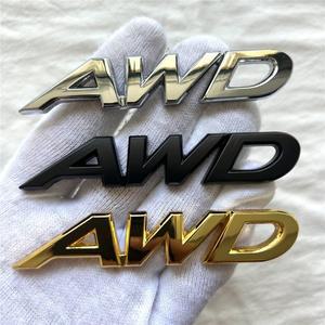 메탈 AWD 4륜 구동 자동차 로고는 차체 트렁크 테일 사이드 스티커 데칼 장식 액세서리