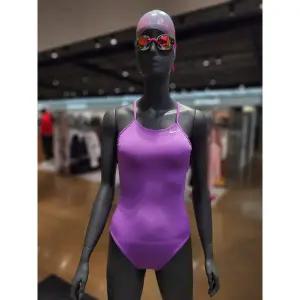 [나이키스윔](의정부점)여성 수영복 앤서 솔리드 미들 컷아웃 NESSG001-569브라이트바이올렛