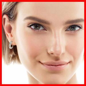 진짜 925 스털링 실버 모이사나이트 귀걸이 D 컬러 2.76캐럿 랩 다이아몬드 후프 반짝이는 웨딩 고급 주얼