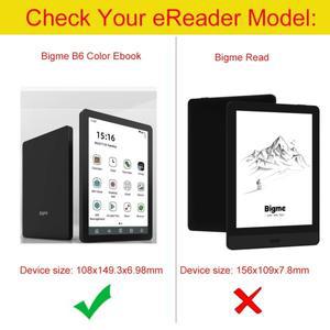 호환 Bigme B6 B 6 컬러 eReader 6인치 태블릿용 Funda 케이스  투명 TPU 울트라 슬림 충격 방지 소프트 커