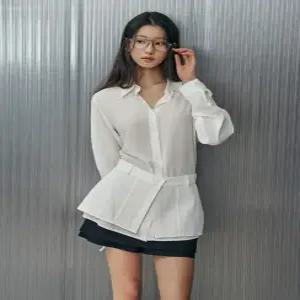 [LAP] 레이온 끈 레이어드 세트블라우스 AR1WB361