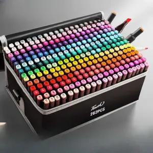 마카펜세트 마카세트 미술 채색 262색 드로잉 블랙 디자인 마커펜 숄더백