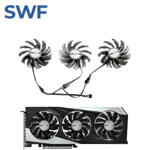 티 128010 Gigabyte GTX 3060 3070 Ti RX 6500 6600 XT 게임용 OC 비디오 카드 쿨러 팬용 SU RTX 3060 냉각