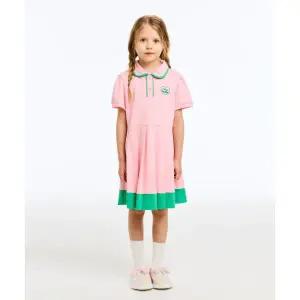 매장정품 베네통 BENETTON BENETTONKIDS 컬러팝 피케 플리츠 원피스_QAOP18631PK QAOP18631PK 629310