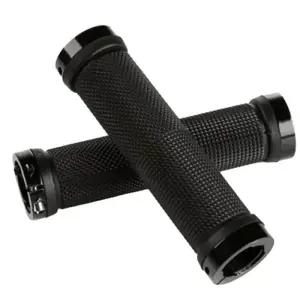 자전거 그립 MTB 합금 잠금 양측 핸들 바 고무 안티 슬립 사이클링 슬리브 BMX 액세서리