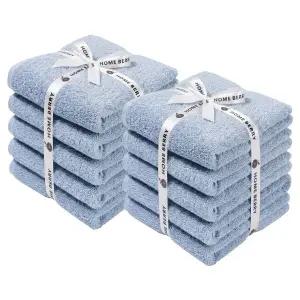 고급 호텔수건 타월 40수 180g 블루그레이 10장