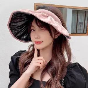 [셀러허브]웨이브 돌돌이 암막 여성 모자 UV차단 (S45183851)