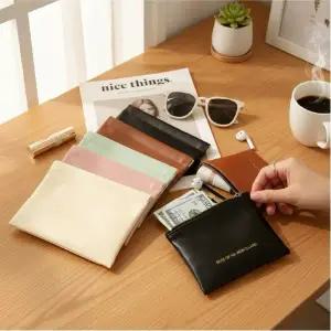 슬림한 실루엣 여성 슬림 파우치 바네 잠금 미니 수납 파우치 크로스백 포켓버킷백 숄더백 대학생가방