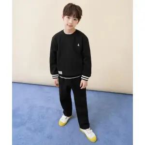 매장정품 빈폴 BEANPOLE KIDS 캥거루포켓 스웨트 셔츠 상하세트 블랙 (BI6141U115) BI6141U115 657343