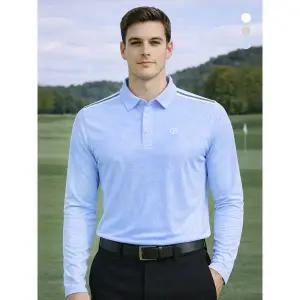 [하프클럽/데니스골프]26SS신상 남성 올메쉬 포인트 긴팔카라티_NARMMTS023