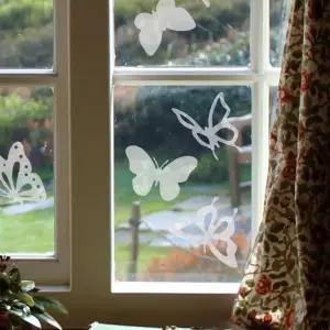 창문스티커 새충돌방지 유리창 스티커 나비 버드세이버스티커 충돌방지