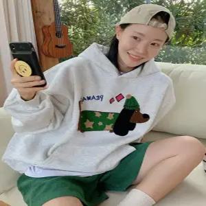 포우포우 부클 오버핏 후드 (one color)