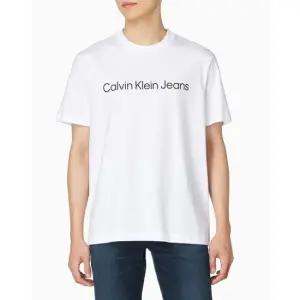 [롯데백화점]캘빈클라인 남성 레귤러핏 인스티튜셔널 로고 반팔 티셔츠 4RAB810-YAA