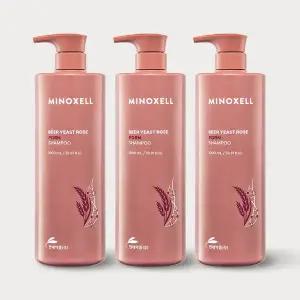 마이녹셀 맥주효모 로즈PDRN 탈모샴푸 1000ML 3개