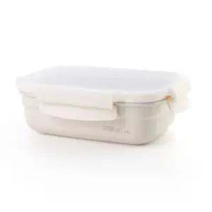 스텐맘 세라믹 컬러직 사각 밀폐 3호 0.85L스테인레스밀폐용기 전자레인지 냉장고정리 다용도반찬통 주방