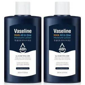 바세린 48h 맨 올인원 로션 200ml 2개+면도기 1개  남성화장품