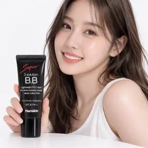 한스킨 수퍼 쓰리 솔루션 비비크림 30g SPF35 PA++ 잡티커버 톤보정 베이스 BB크림