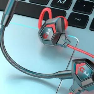 게임용 이어폰 탈착식 3.5mm 고음질 게이밍 유선 이어폰 고성능 마이크 헤드셋 선명