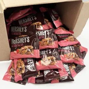 허쉬 딸기 쿠키 초콜릿 대용량과자 40개(개별포장)