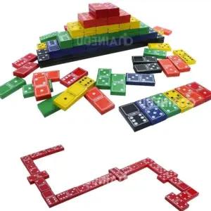 티홈 6점 도미노 6가지색상 총168개 도미노교구