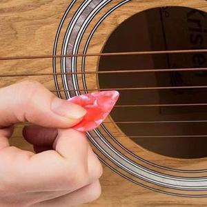 30/50개 기타 피크 박스 포함 두께 0.46mm 셀룰로이드 어쿠스틱 일렉트릭 베이스 플렉트럼 미디에이터 액