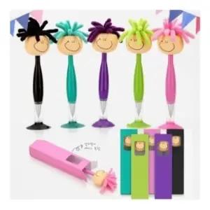 데스크볼펜 볼펜 은행용볼펜 부착볼펜 캐릭터볼펜 미소인형볼펜