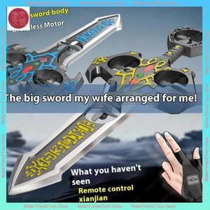 73cm RC 비행 칼 드론 제스처 컨트롤 LED 라이트 ° 스턴트 플립 원격 제어 장난감 성인 야외 소년 선물