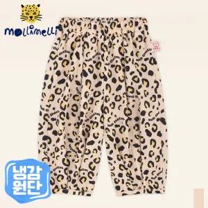 [몰리멜리] 호피리플엠보볼륨고쟁이팬츠