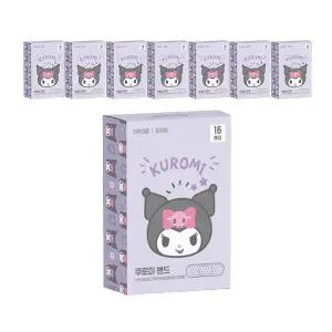 [유통기한 임박] 아텍스 산리오 더밴드 패턴밴드 쿠로미 16입, 8개