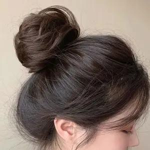 볼륨업 당고머리 똥머리 여자 묶음머리 부분 가발 단발머리 붙임머리