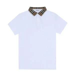[버버리] 체크 폴로 티셔츠 153743157
