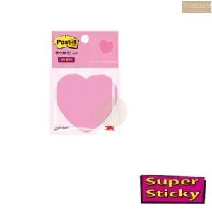 3M 정품 포스트잇 하트 모양 포스트? 포스팃 칼라 접착메모지 업무용