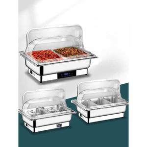 뷔페 그릇 호텔 차핑디쉬 반찬 뷔페그릇 스틸형 커버 단일 워머기 가열판 식당