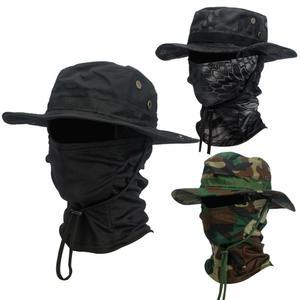 2개 세트 넓은 모자 발라클라바 보니 혼합 하이킹 차단 남성용 야외 자외선