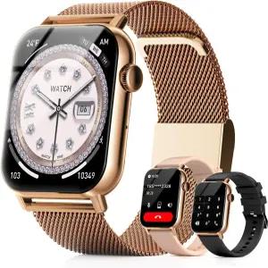 트렌디아 여성용 스마트 워치 응답/전화 걸기 기능이 있는 1.83인치 HD 피트니스 트래커 심박수/수면/SpO2