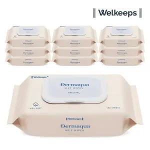 웰킵스 아기 물티슈 신생아 도톰한 오리지널 캡형 100매 10팩 MNA