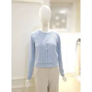 [올리브데올리브] 진주버튼 뷔스티에 라운드 니트 YK6SP562 [P003774786]