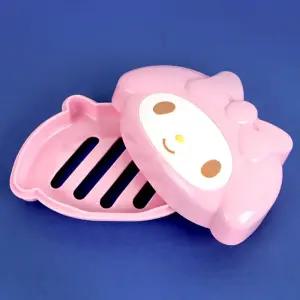 마이멜로디 비누케이스수납통 비누곽 정리 비누대 받침대 홀더 비누 보관대 수납대 거치대 캐릭터 정리함