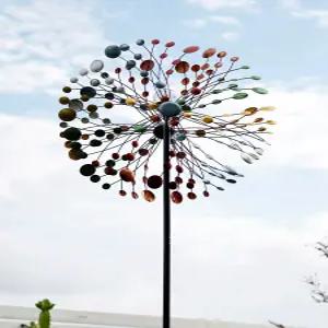화단 정원용 바람개비 꾸미기 야외 철제 조경용 풍차 마당 대형
