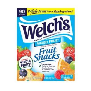 웰치스 프루트 스낵 믹스드 맛 젤리 간식 90개입(개별포장) 2kg 1개