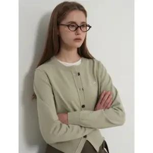 제너럴아이디어 에센셜 크루넥 가디건 [세이지 MINT] WBD3L04501 382620