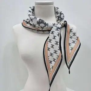 [애슬릿] 린넨 스카프 여성 마름모 미니 간절기 머플러 단체