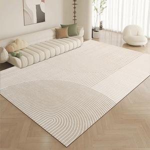 심플한 거실 매트 pvc 가죽 방수 워싱 프리 라이트 테이블 러그 스타일 침실