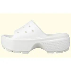 [크록스]여성 스톰프 통굽 키높이 슬라이드 슬리퍼 샌들 블랙 209346-0wv 730280