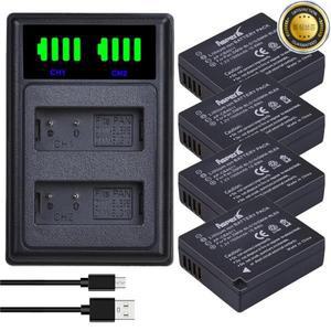 DMW-BLG10 BLE9 배터리 + 충전기 파나소닉 루믹스 DMC GF6 GX7 GX80 LX100 DC-TZ99용