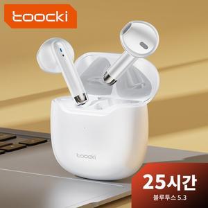 Toocki V08 Bluetooth 5.3 이어폰 무선 헤드폰 HiFi 스테레오 버드 안드로이드 용 마이크가있는 방수 스포