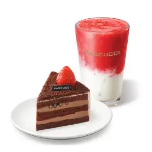 [파스쿠찌] 딸기 라떼(R)+오! 마이 초코(조각)