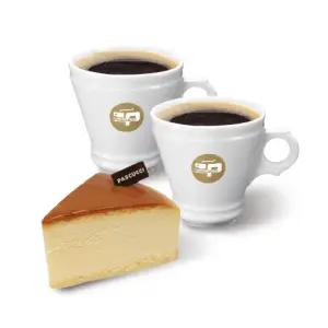 [파스쿠찌] 아메리카노(R) 2잔+수플레 치즈 케이크(조각)